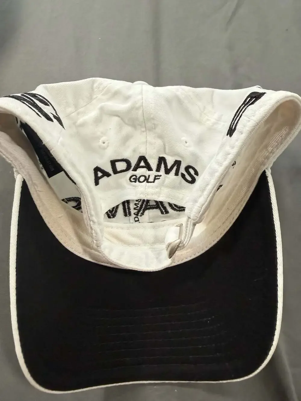 Adams Golf Fast 12 White Adjustable Hat New Era Cap Embroidered Golf